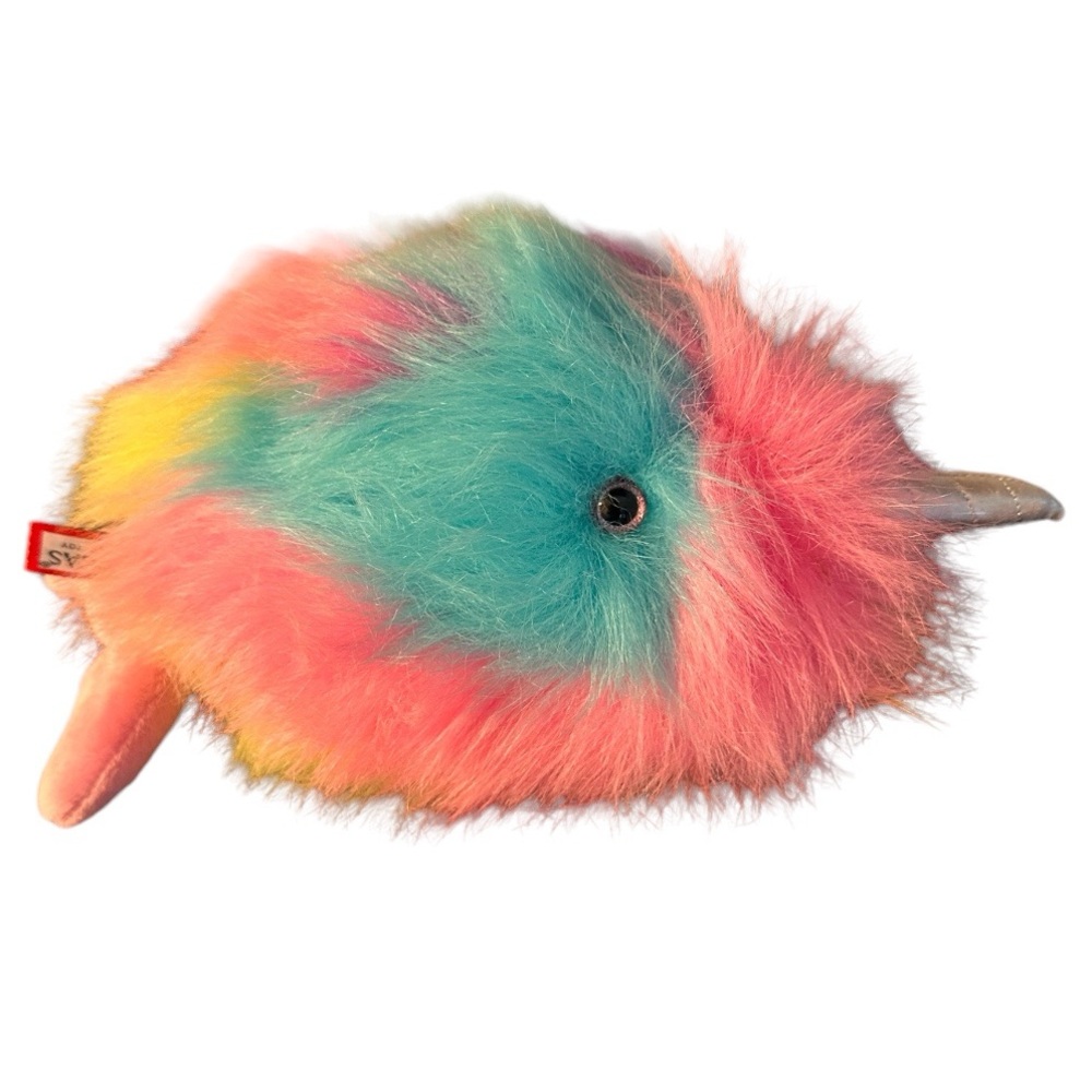 Douglas Toys Bubbles The Rainbow Narwhal Fuzzy Stuffed 14" Plush Stuffed Animal